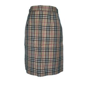 Dabida 6 Vintage Angora Plaid Skirt